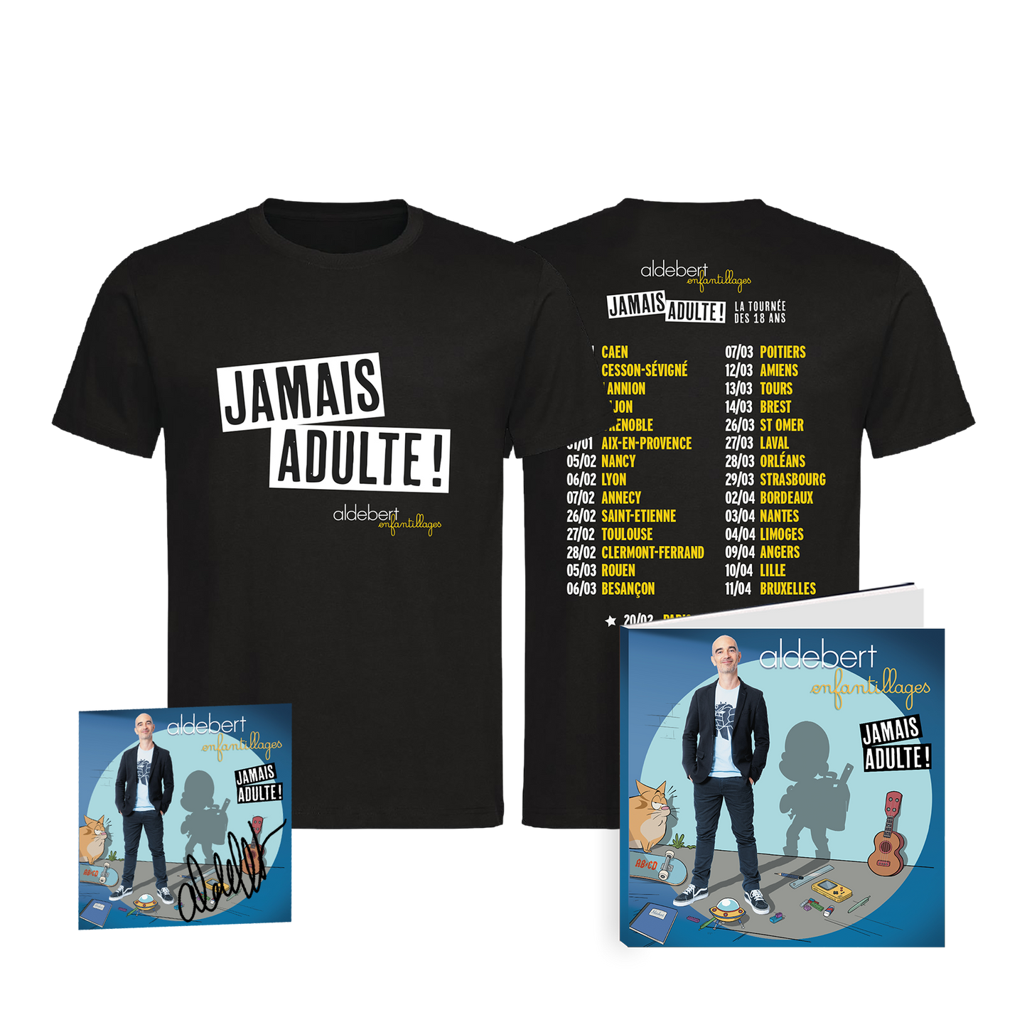 PACK SUPERFAN (Dédicacé) + T shirt / Hoodie au choix + CD Livre collector