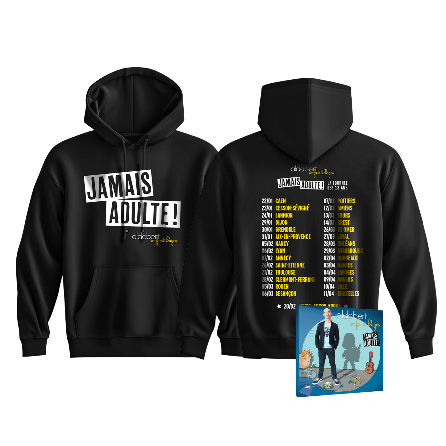 PACK DEBUTANT : T shirt / Hoodie au choix + CD standard