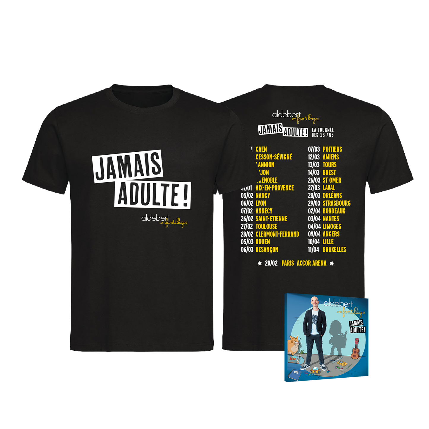 PACK DEBUTANT : T shirt / Hoodie au choix + CD standard